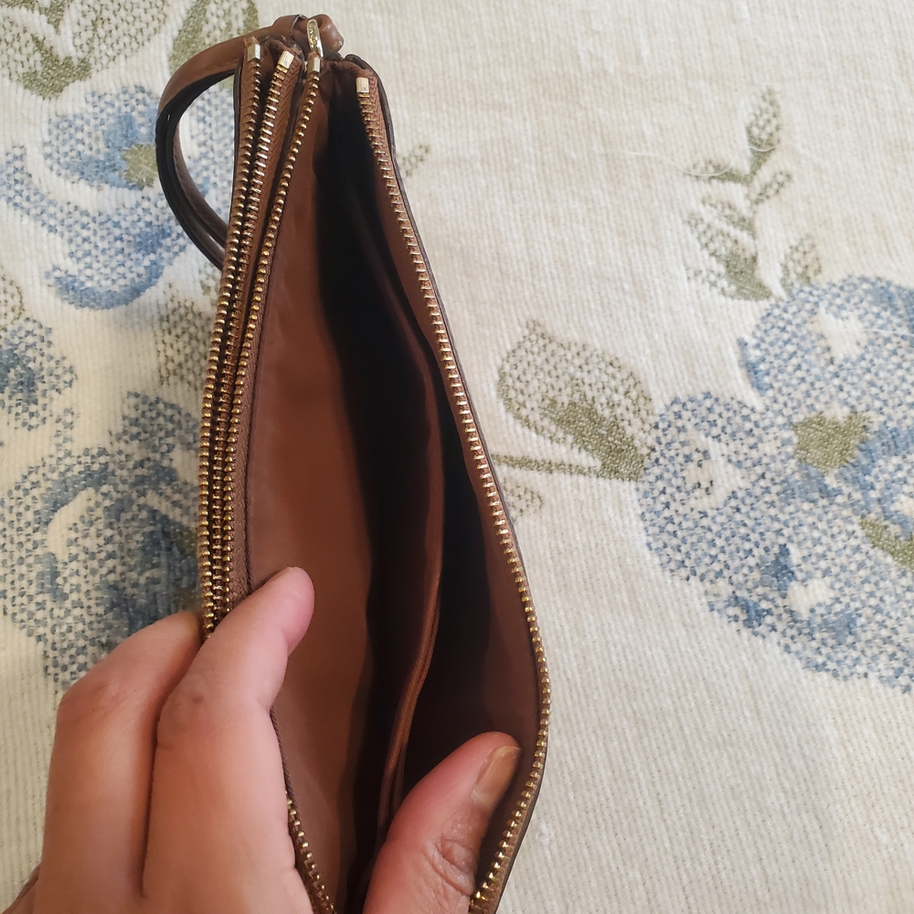 Coach Brown Signature Wristlet - Picture 6 of 8